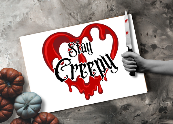 Schneidebrett Stay Creepy