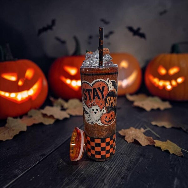 Stay Spooky Glitzer Vintage