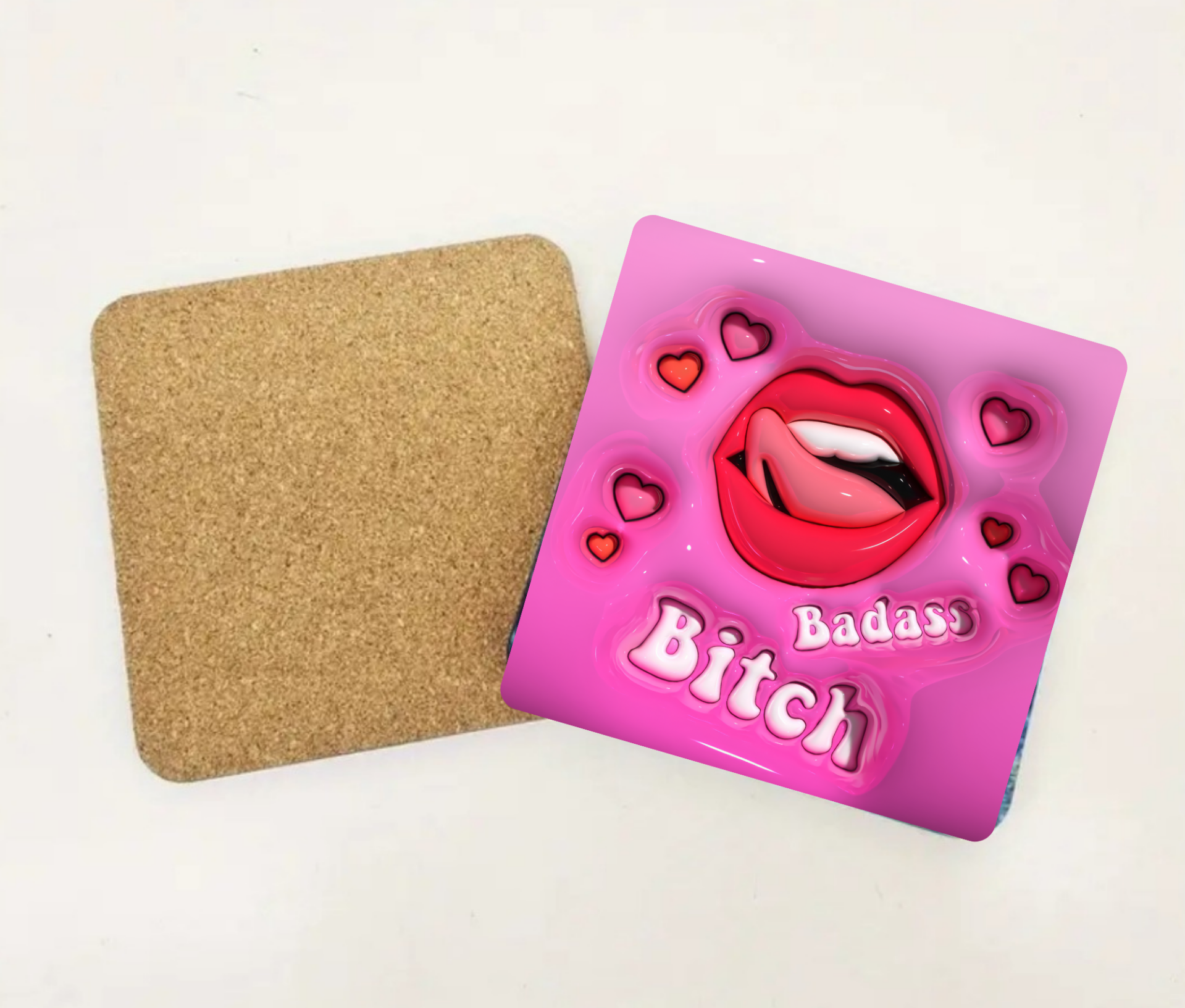 Untersetzer Badass Bitch