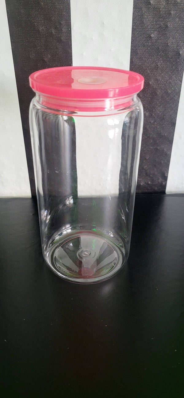 Acryl Transparent, Pinker Deckel