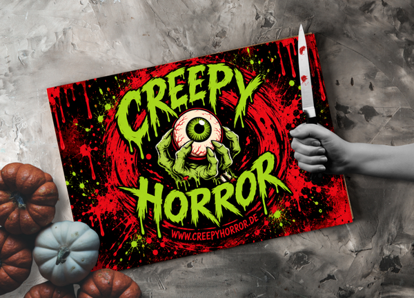 Creepy Horror Schneidebrett Glas