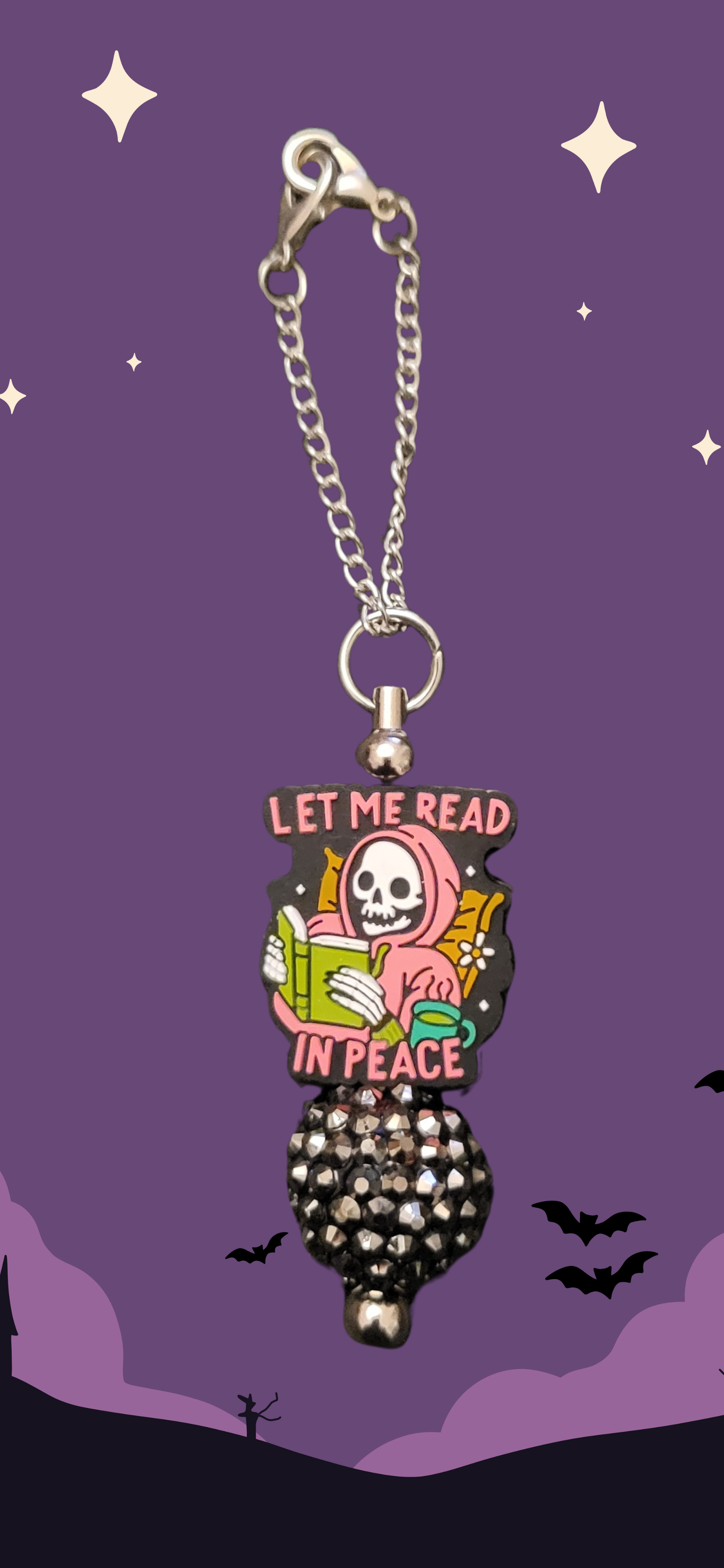 Strohhalmanhänger Read Silver Ball