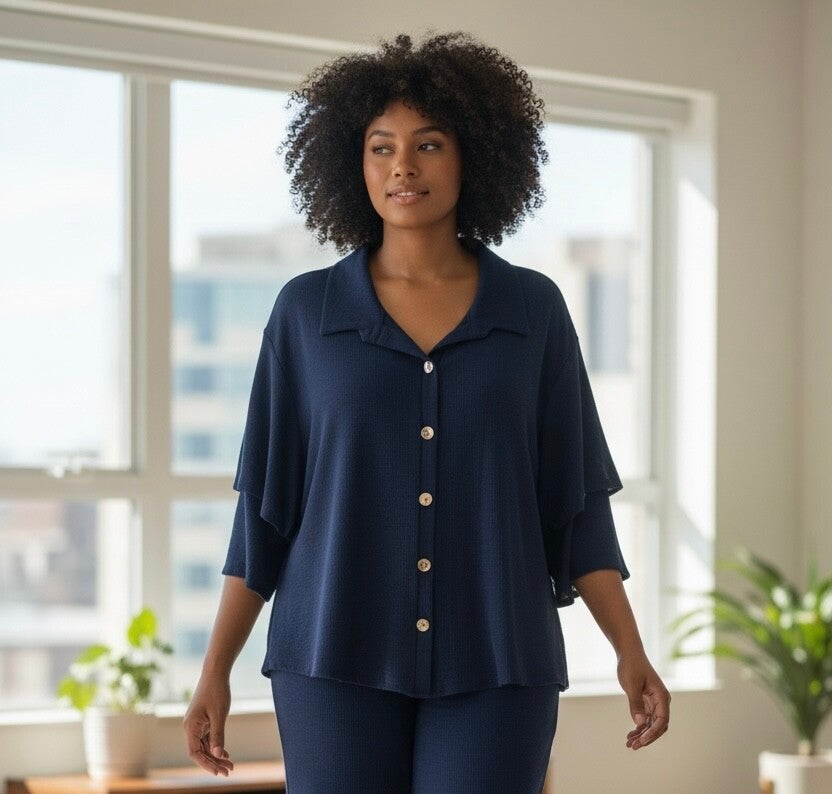 3/4 SLV SPRING BLOUSE