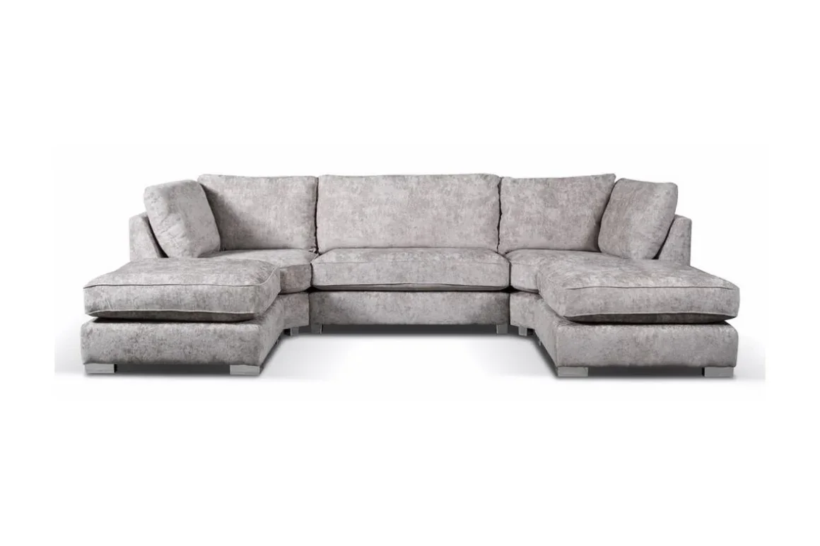 Bishop U-Shaped Sofa Truffle Luxe Chenille