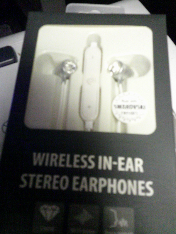 Swarowsky Wireless IN-EAR Stereo Kopfhörer, Bluetooth , weiß mit Kristall