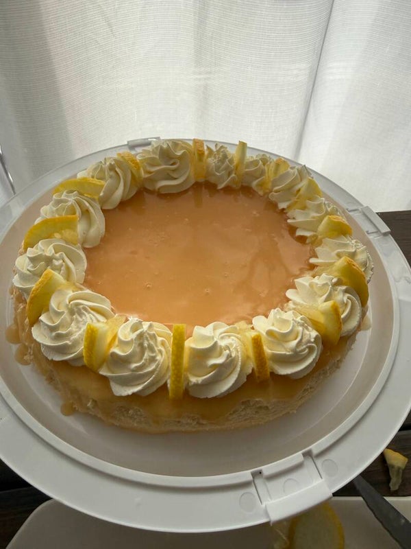 Slice of Lemon Cheesecake