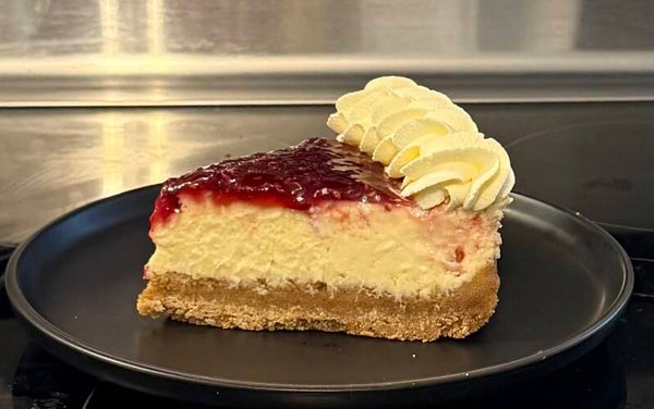 Slice of Raspberry Cheesecake