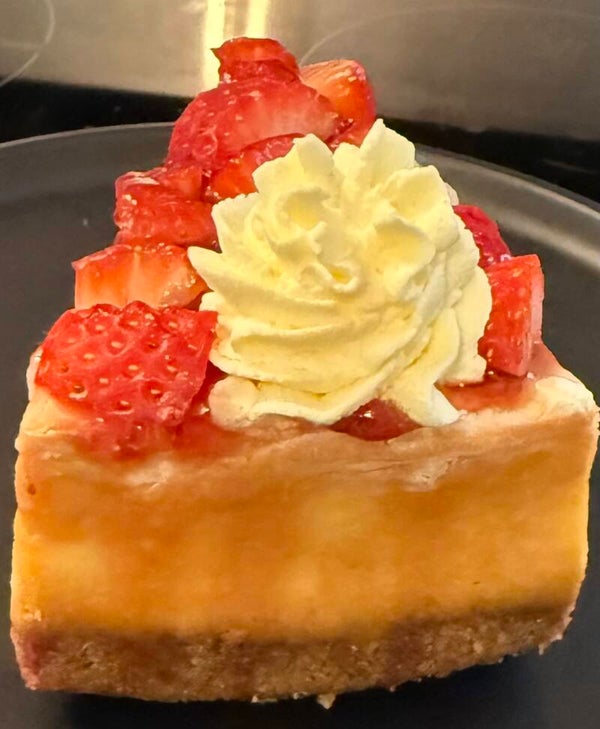 Slice of Strawberry Cheesecake