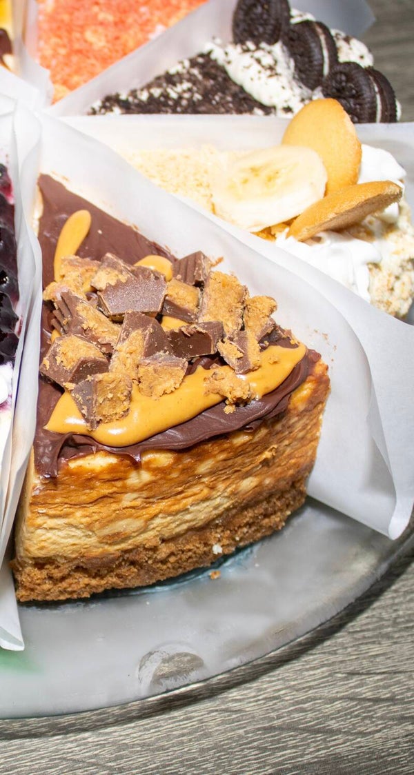 Slice of Reese Peanut Butter Cheesecake
