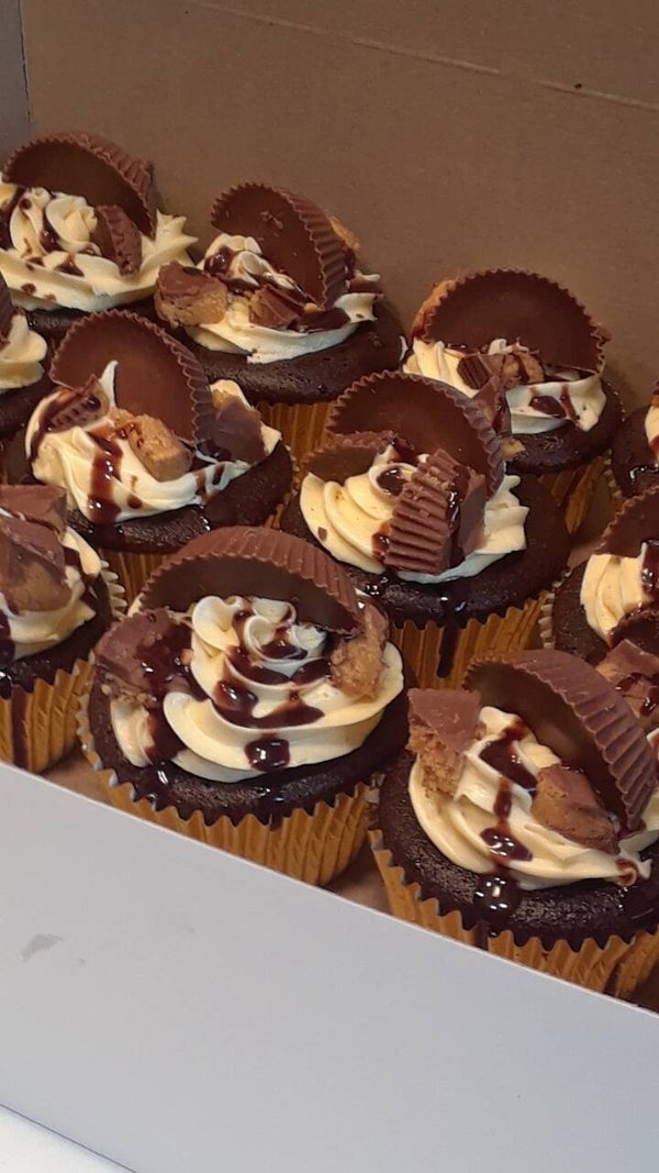 12 Custom Flavored Cupcakes