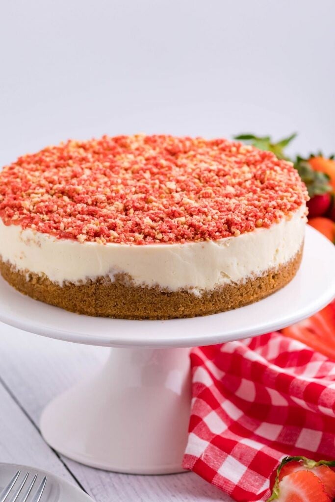 Strawberry Crunch 9 Inch Cheesecake