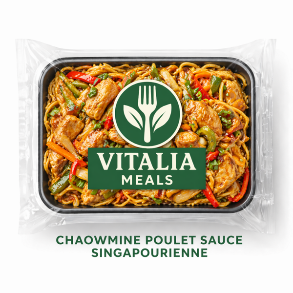 Chaowmine au poulet – sauce singapourienne