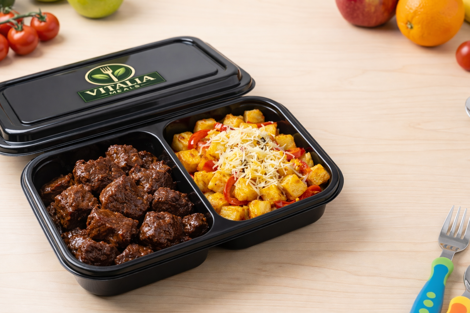 braisé de boeuf avec une casserole de pomme de terre