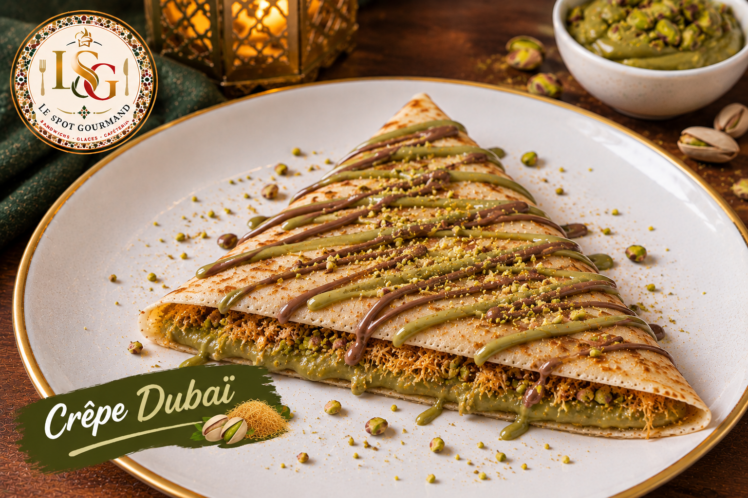 Crêpe CHOCOLAT Dubaï signée LSG
