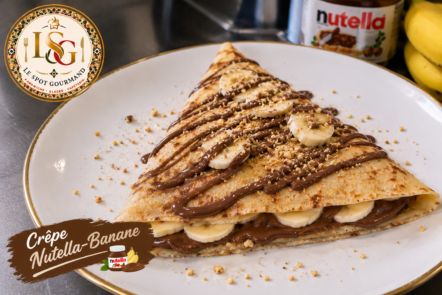 Crêpe Nutella-banane gourmande signée LSG