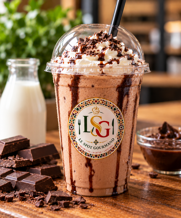 Milkshake à la glace au chocolat