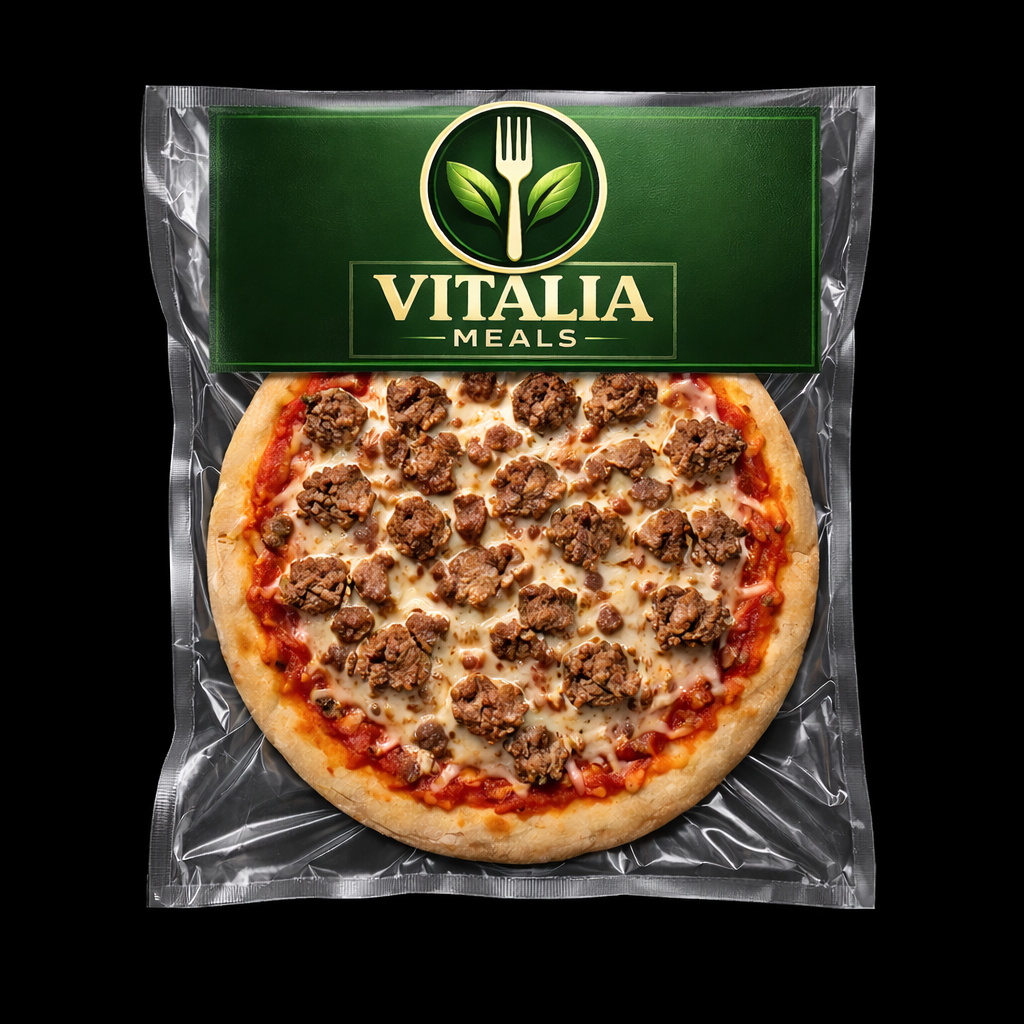 🍕 Pizza Viande Hachée – Sauce Rouge