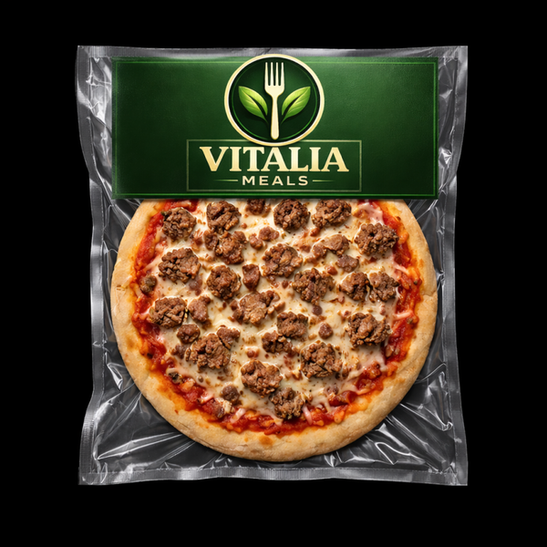 🍕 Pizza Viande Hachée – Sauce Rouge