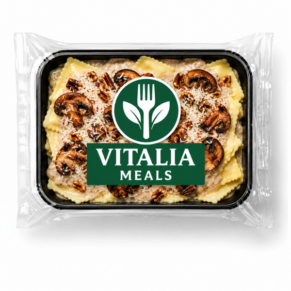 ravioli aux épinard et fromage champignons