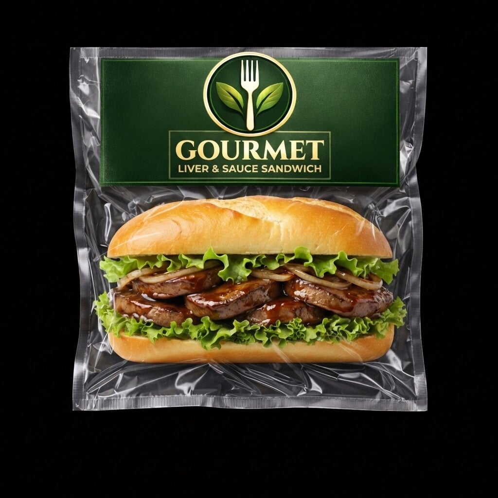 Sandwich au foie en sauce