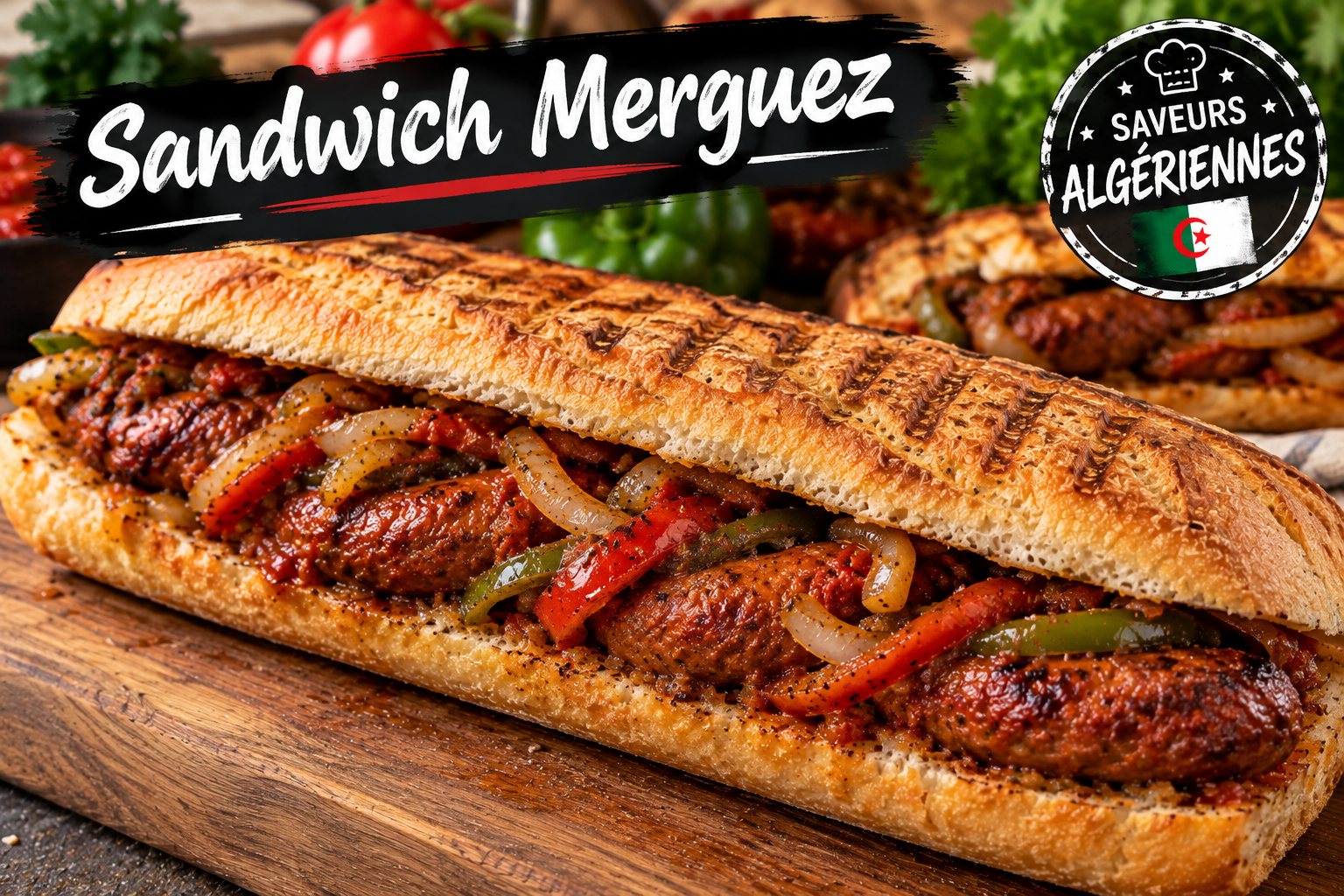 Sandwich merguez en sauce à l’algérienne