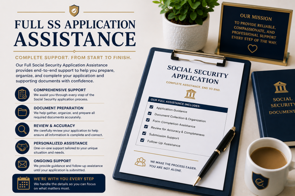 Full SS Application Assistance