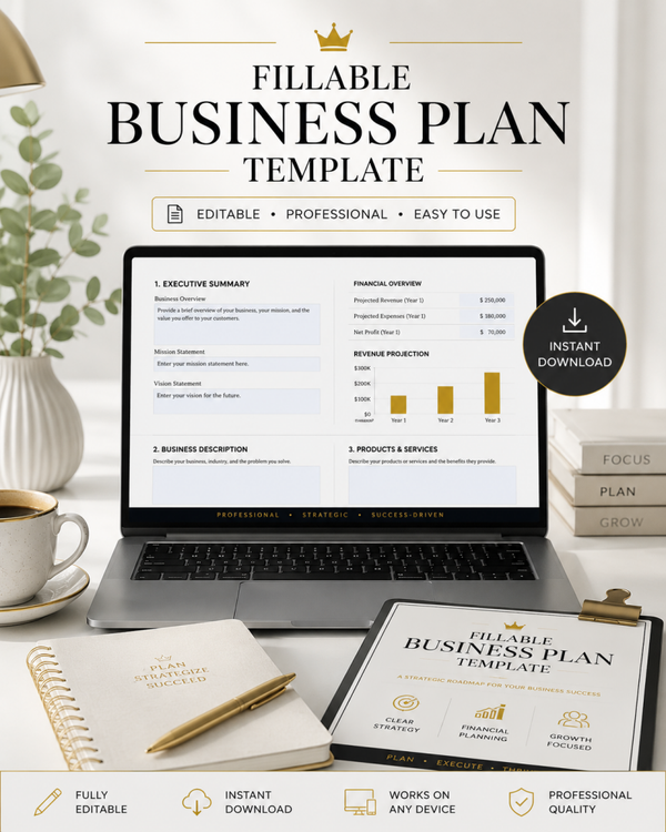 Fillable Business Plan Template