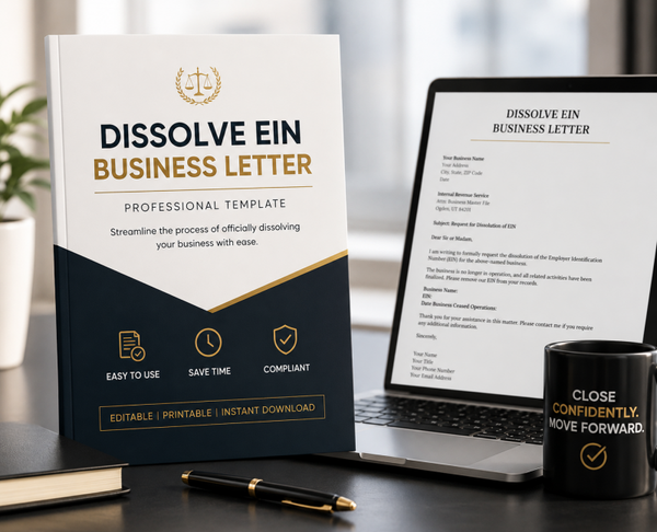 Dissolve EIN Business Letter Template