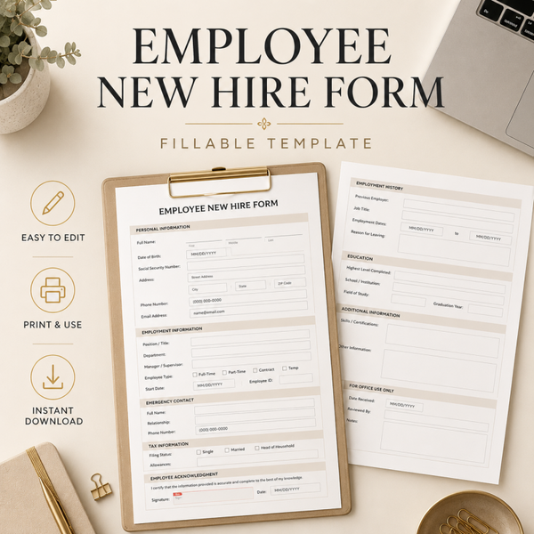 Employee New Hire Form