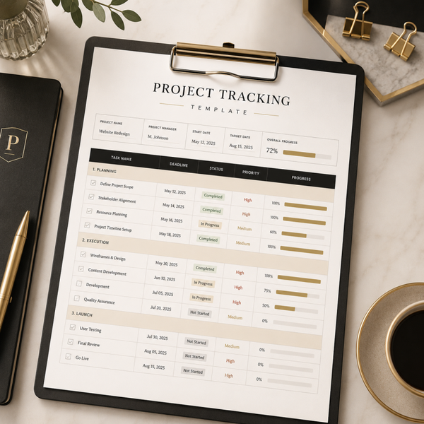 Project Tracking Template