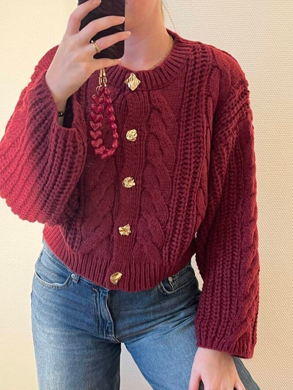 The Amy Knit Red