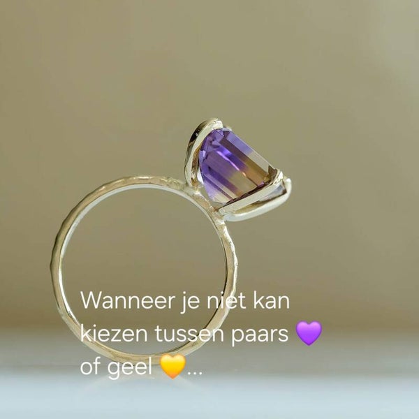 Ametrine ring