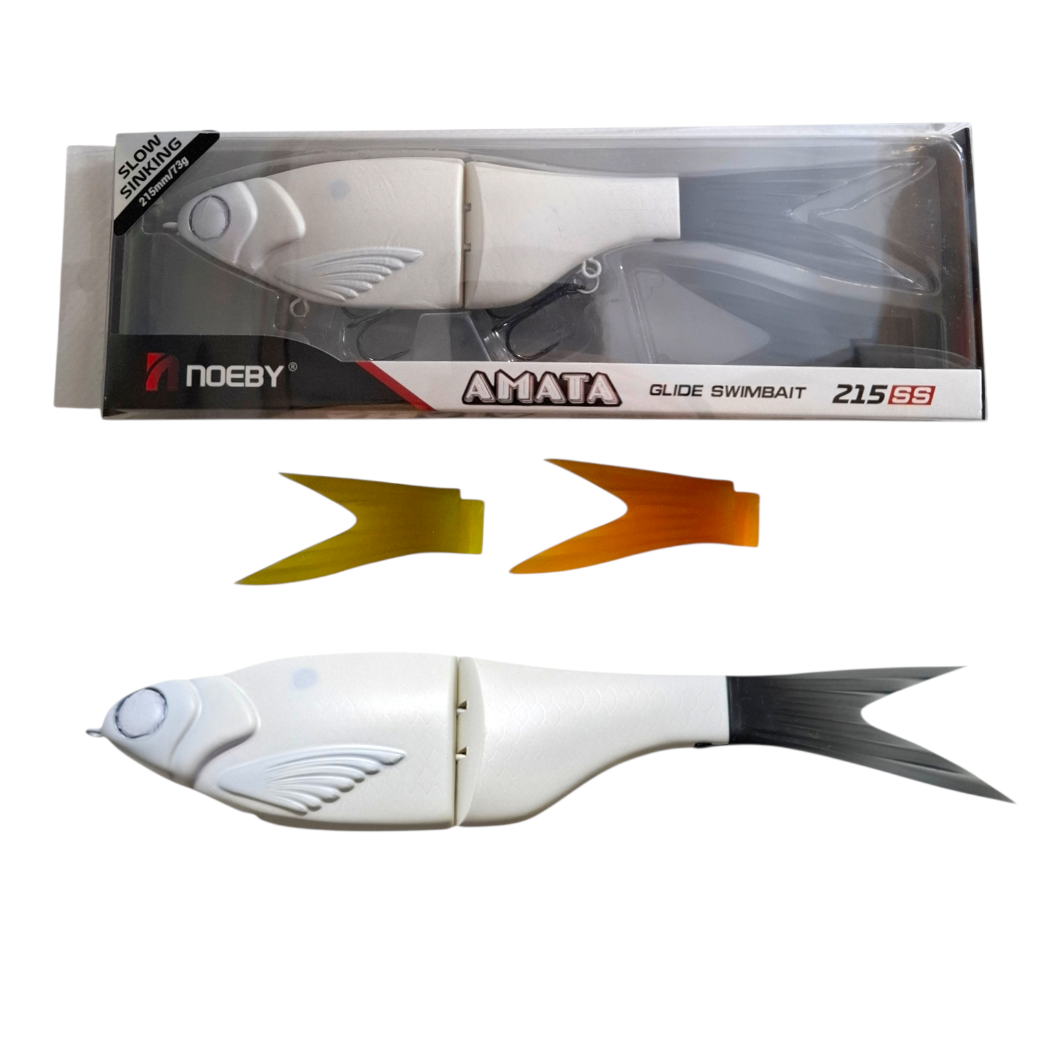 lure blank Amata Glide 215 SS voor custom airbrush kunstaas – glidebait snoek