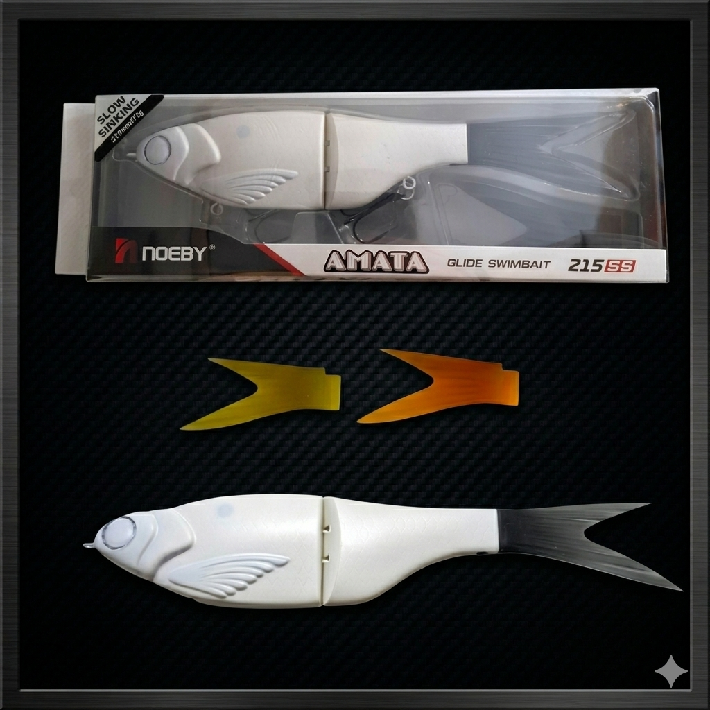 lure blank Amata Glide 215 SS voor custom airbrush kunstaas – glidebait snoek