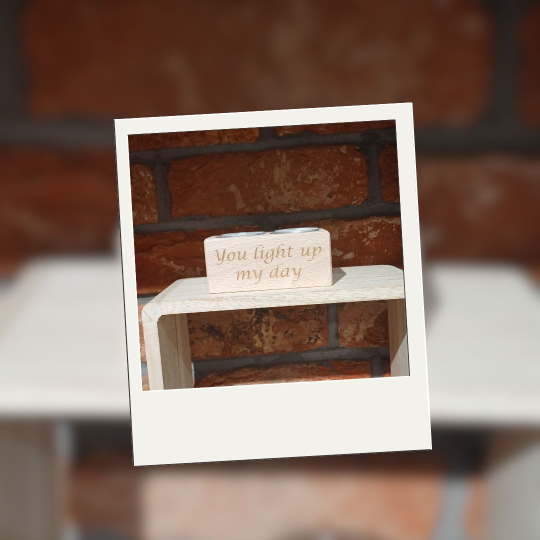Theelichthouder You light up my day