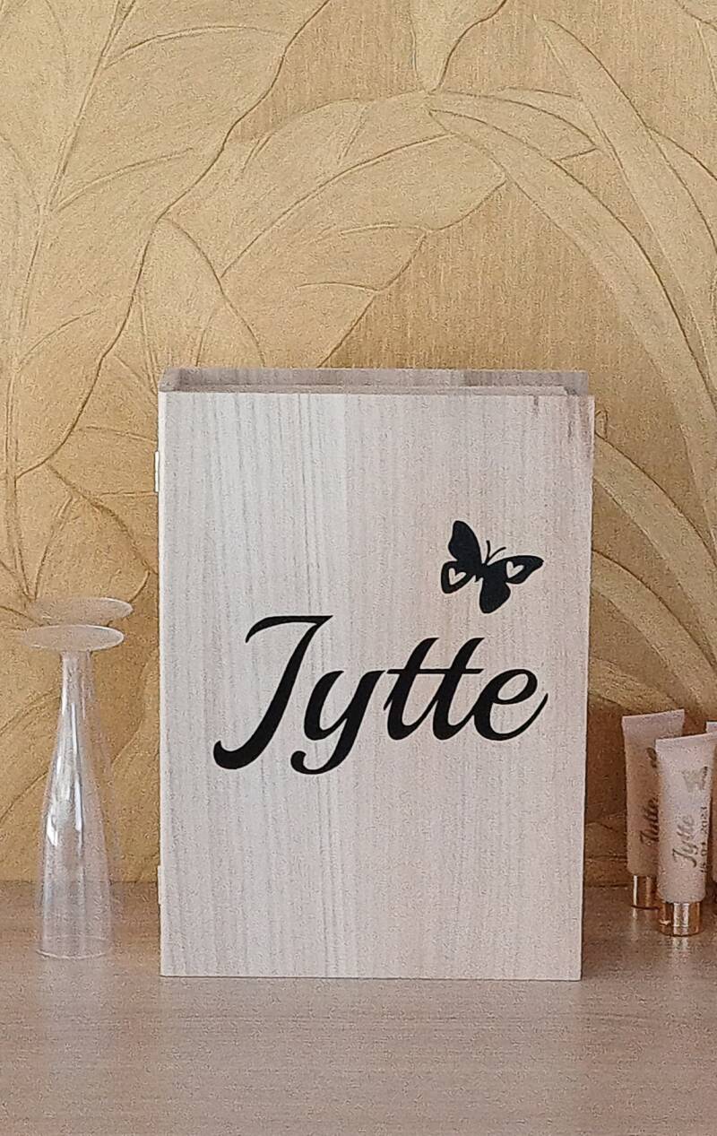 Houten boek (opberg)