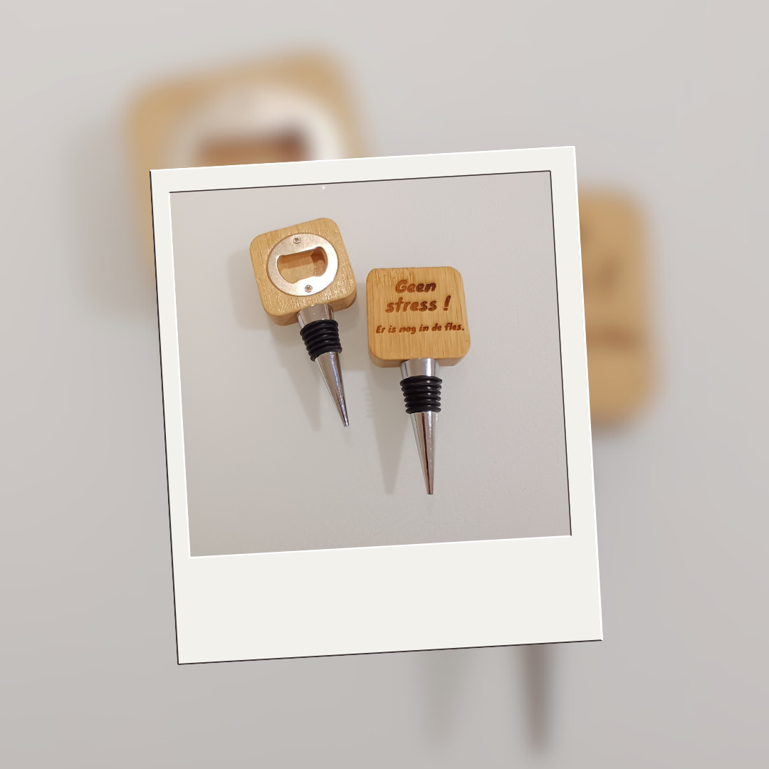 Flessenstop met opener