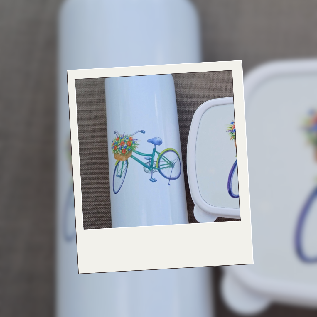 Drinkbus 'Fiets met bloemen'