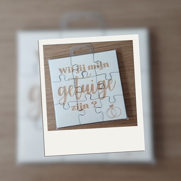 Puzzel: Wil mijn getuige zijn?