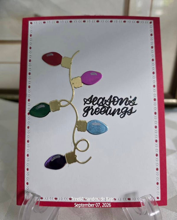 "Christmas Lights" Note Cards