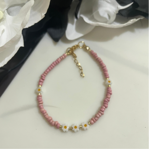 Daisy Stone Bracelet l Golden