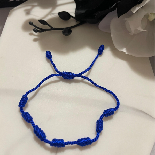 Armony Blue 7 knots Thread Bracelet