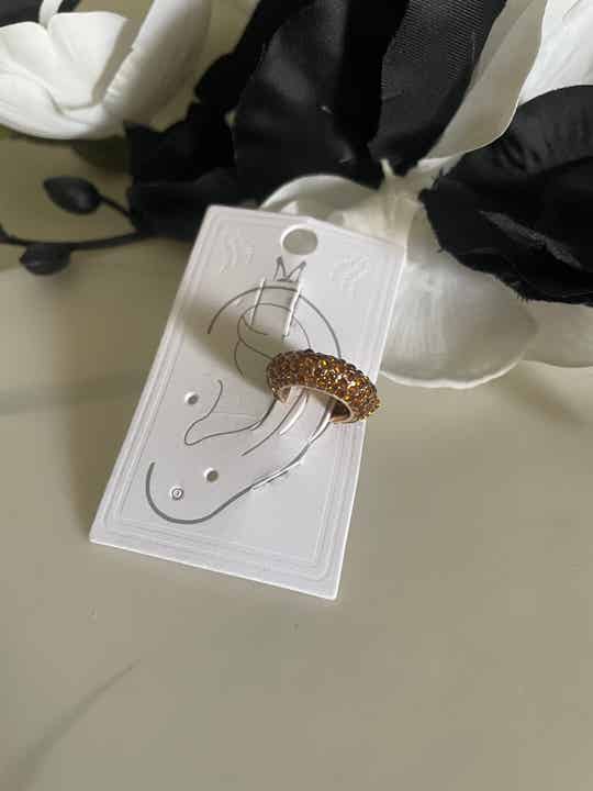Earcuff Yellow Zircon l Golden