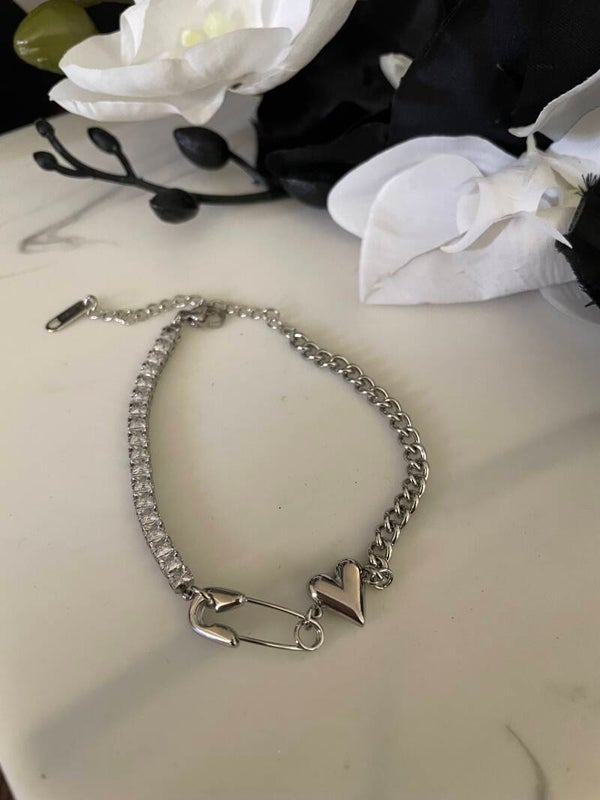 Aero Heart Bracelet l Silver