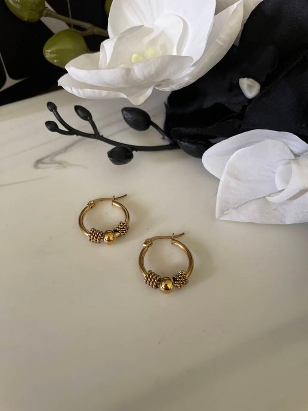 Oasis Hoops Earrings  l Golden
