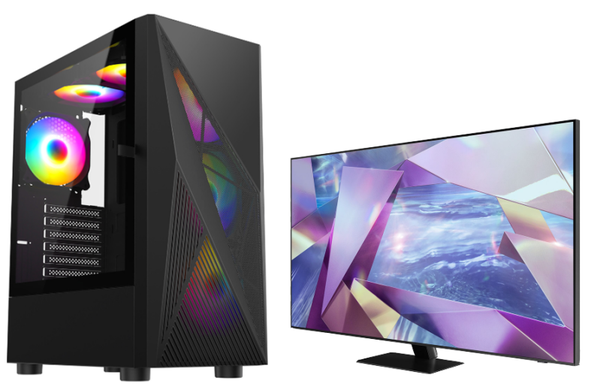 Budget PC and monitor