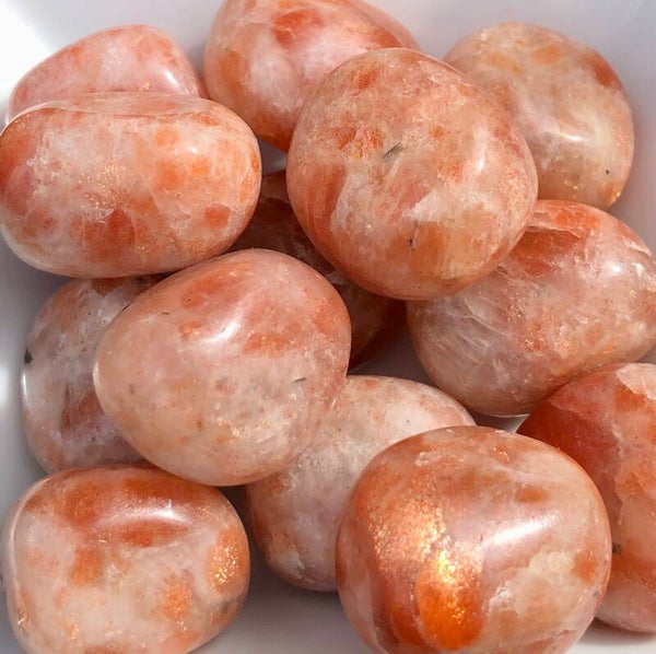 Zonnesteen trommelstenen