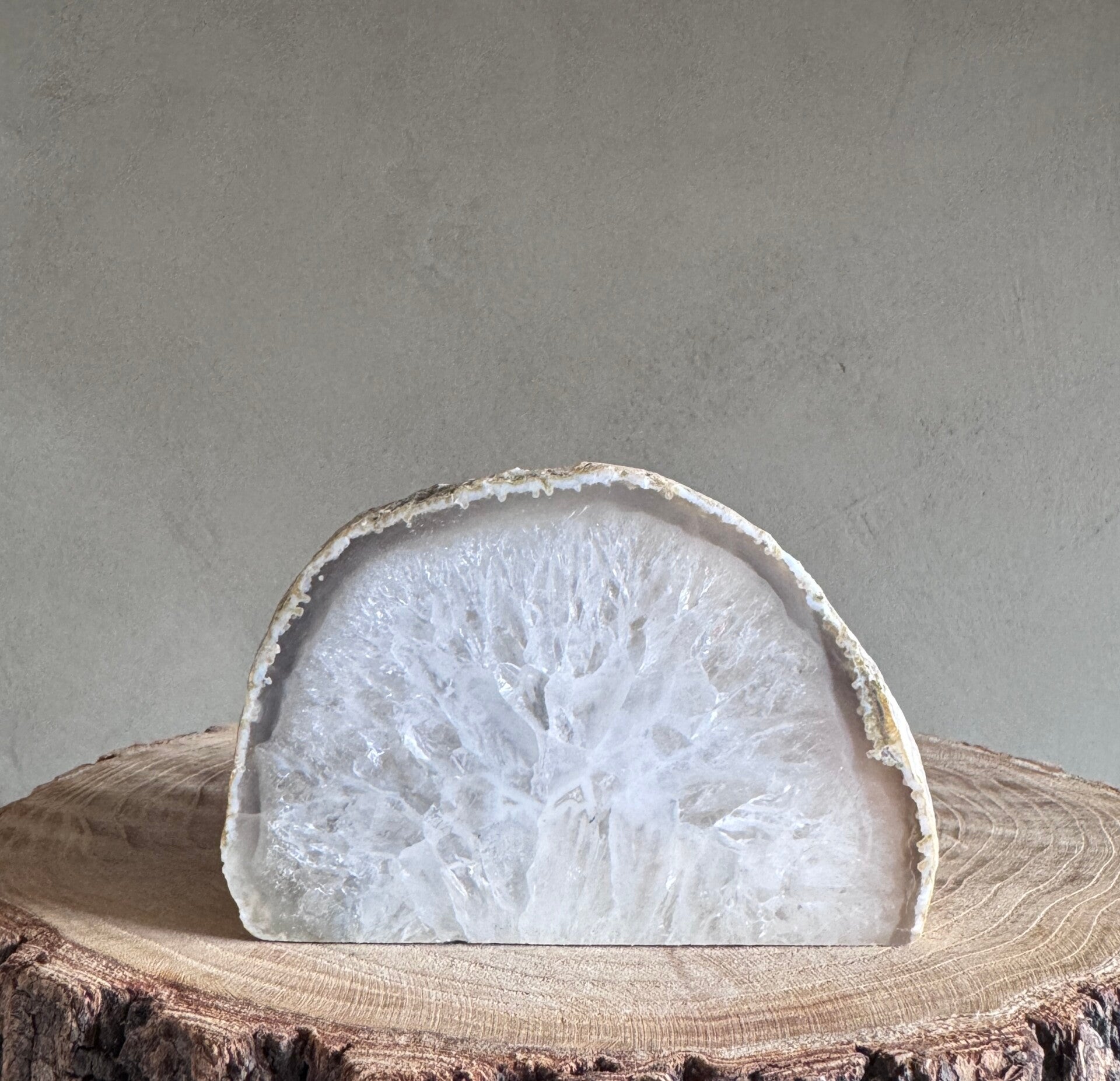 Agaat geode Theelicht-houder