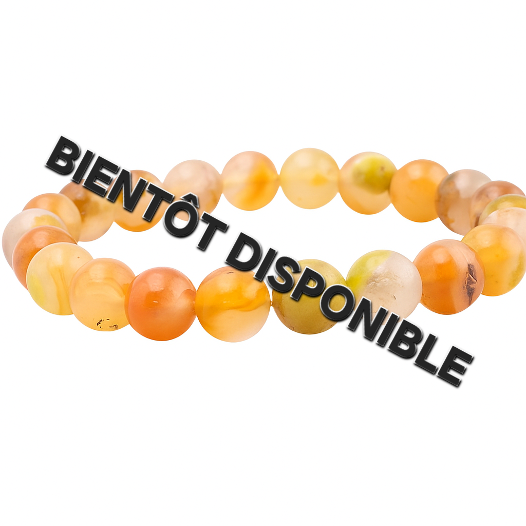 Bracelet agate de feu 8mm