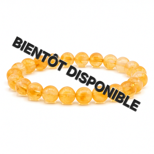 Bracelet citrine 8mm